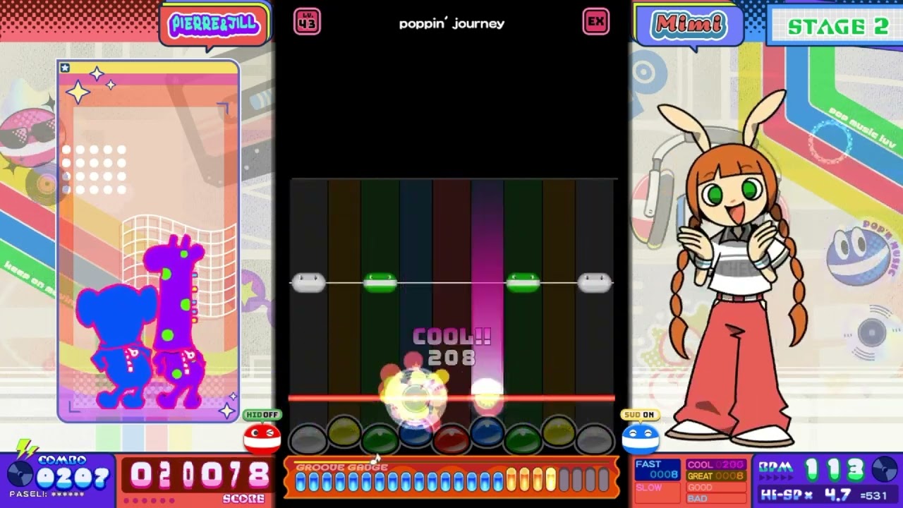 ポップン]Lv43 トリップポップ／poppin' journey EX - YouTube