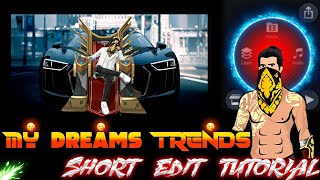 MY Dreams Trend Short Edit Like Miya Bhai Gaming 🤗❤ll Full Tutorial