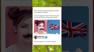 "UK Kids Using FAKE MUSTACHES to Beat Age Verification 😂🇬🇧"