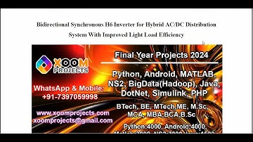 Bidirectional Synchronous H6 Inverter for Hybrid AC DC Distribution System With Improved Light Load
