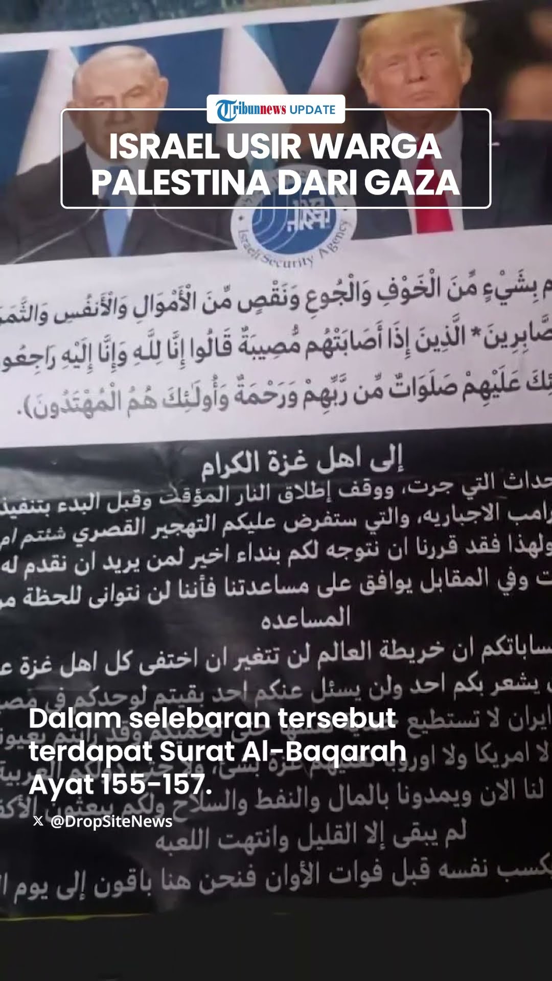 Israel Sebarkan Pamflet Berisi Potongan Ayat Alquran, Paksa Warga Palestina Tinggalkan Jalur Gaza
