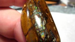 Stained Glass Window Opal - 45.6 Carats - Boulder Opal Matrix