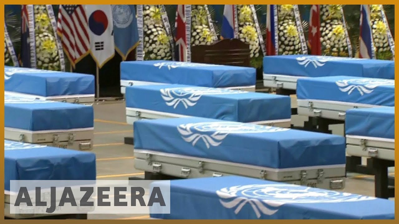 🇺🇸 جثامين جنود أمريكيين قُتلوا خلال الحرب الكورية تعود إلى الوطن | الجزيرة الإنجليزية