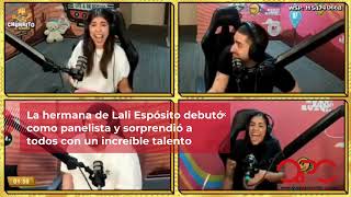 La hermana de Lali Espósito debutó como panelista y sorprendió a todos con un increíble talento