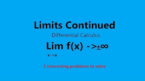 43:Exercise 9.3,Problem 1 and 2 :Tamilnadu Stateboard Class XI: Limits and Continuity Calculus|Maths