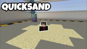 Minecraft Bedrock - QuickSand using Commands Tutorial