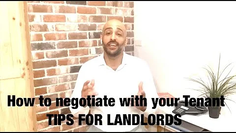 Negotiating with your Tenant -  (Landlord Tips) Commercial Property Management