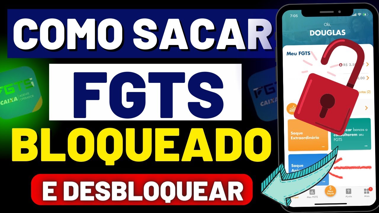Como Sacar FGTS BLOQUEADO e Desbloquear o Saldo - YouTube