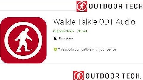 How to use Outdoor Tech Walkie Talkie app