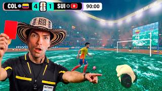 I become the REFEREE for COLOMBIA vs SWITZERLAND SO COLOMBIA WINS