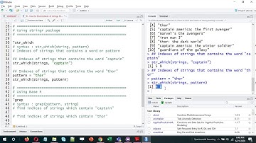 R - How to find Indexes (str_which) of strings that contain a word or pattern match using R ?