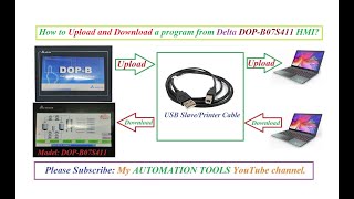 How to Upload and Download a Program from DELTA (DOP-B07S411) HMI? screenshot 5