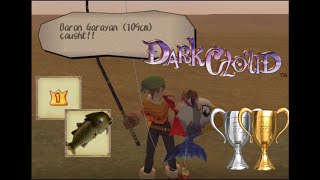 Dark Cloud -  A Rare Catch And The Big One Trophies, Catch the Baron Garayan fish
