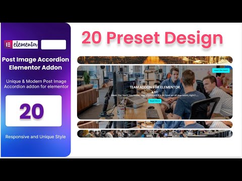 Post Image Accordion Elementor addon tutorial