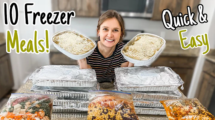 10 Easy Freezer Meals Prep! | OVEN BAKED & SLOW CO...