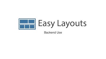 EasyLayouts   Backend Use