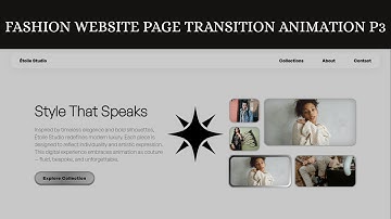 Fashion Website HTML CSS JavaScript GSAP | Page Transition Animation Web Design 2025 | Part 3