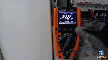 TRMS Digital Multimeter with color display and Logger function. HT64 HT Instruments