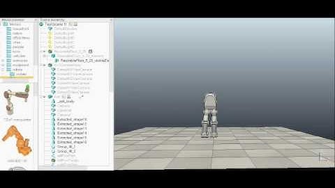 Simulation of the Biped robot