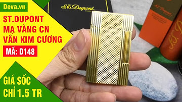 Bật lửa ST Dupont vân kim cương tiếng chuẩn đẳng cấp D148