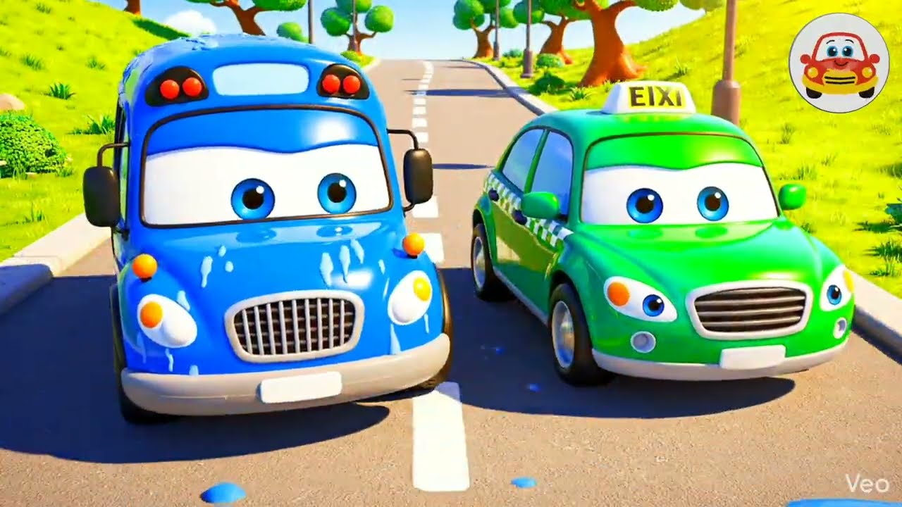 Wheels on the Bus | Splash Time Road Adventure | Kids Bath Song - Car Songs Tv