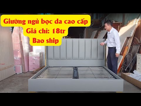 Giường Ngủ Bọc Da Cao Cấp MS 2771