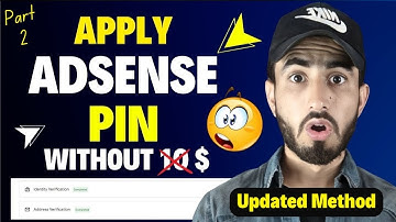 Apply Adsense Id & Pin Without 10$ Threshold | Updated Method 2024 | Apply New Adsense Pin | Mr Sham