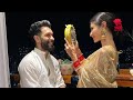 Mouni roy with husband suraj nambiar  shorts youtube viral trading public bollywood