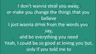 Video thumbnail of "Hunter Hayes - If You Told Me Too (Lyrics)"