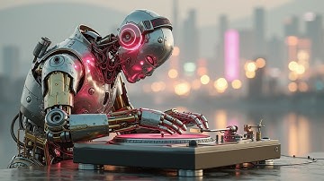 Deep Melodic Techno Mix | Trance for Focus & Study ~ Cyberpunk Soundscapes 2025