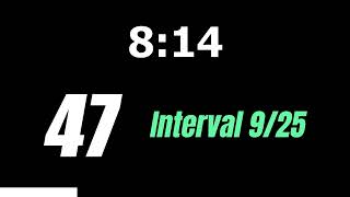 60 Second HIIT Workout Timer: 25 Minutes | 25 intervals (No Music)