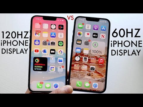   IPhone 120Hz 프로모션 디스플레이 대 60Hz 디스플레이