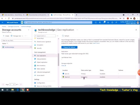 Azure Storage Redundancy - LRS,ZRS,GRS,GZRS,RA-GRS,RA-GZRS, Regional Pairing