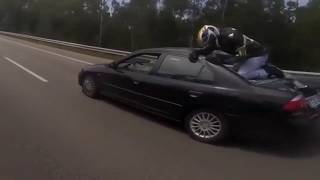 Удачные приземления мотоциклистов после ДТП / Successful accidents for motorcyclists