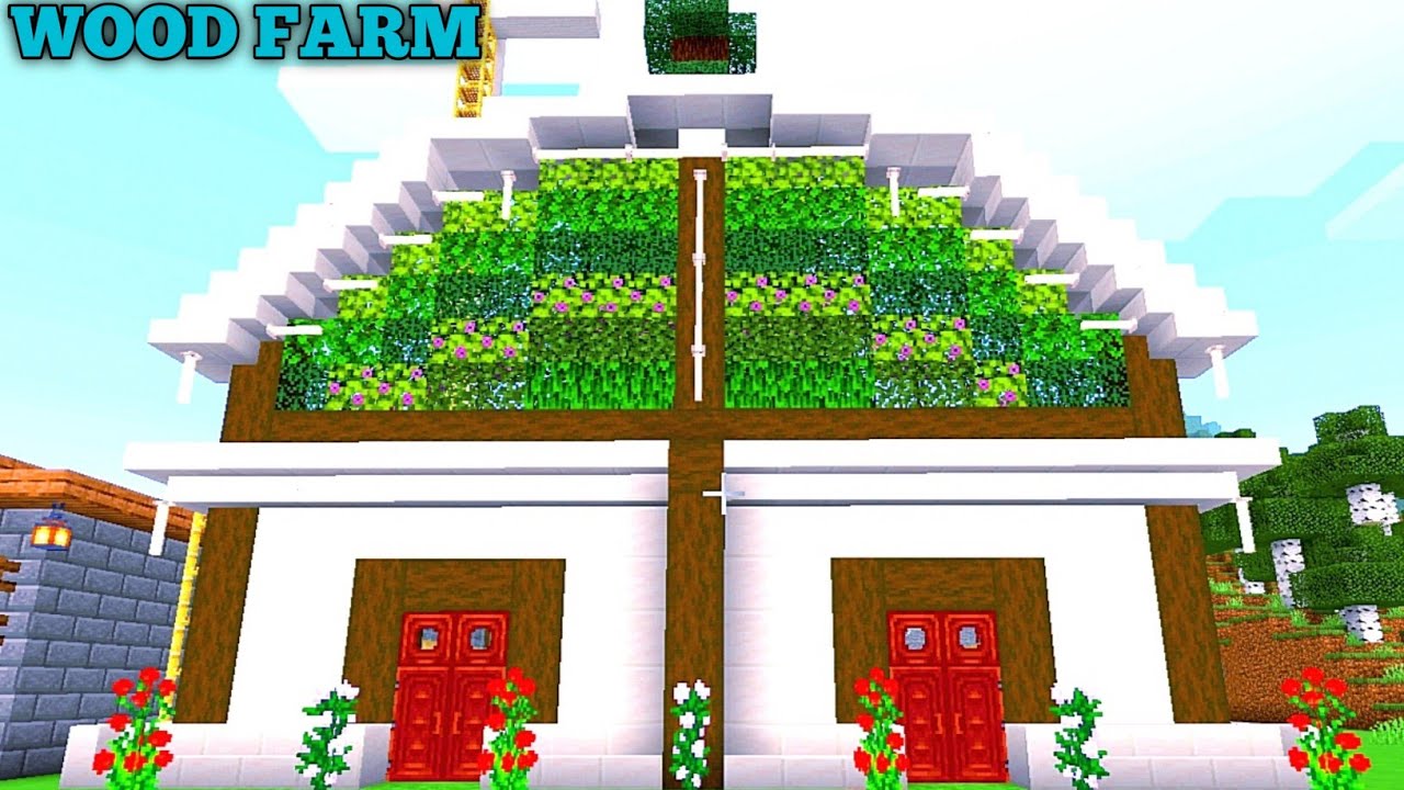 I built a Spruce wood farm Minecraft pe @TechnoGamerzOfficial PXL OP ...