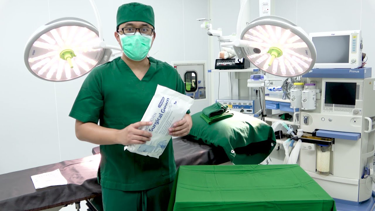 Tutorial Pakai dan Lepas Gaun Bedah Steril