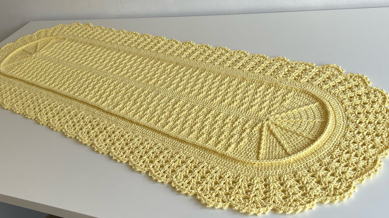 PASSADEIRA CLÁSSICA OVAL EM CROCHÊ PASSO A PASSO #videoaula #passoapassodecroche