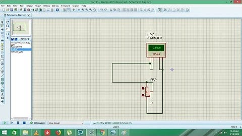 How to find resistance with Ohm meter in proteus