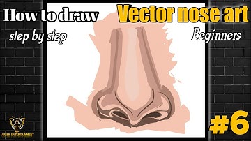 how to draw vector nose using infinity design | beginners|tutorial | digital art|PART 6