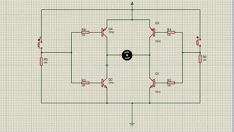 H-Bridge DC Motor direction using two switches
