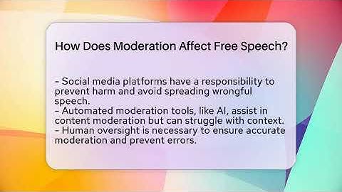How Does Moderation Affect Free Speech? - Everyday-Networking