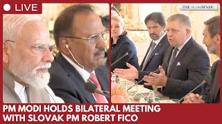 PM Narendra Modi holds delegation-level talks with Slovak PM Robert Fico