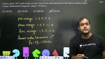 59 Three Phase Inverters   2   L 58   Power Electronics   GATE ESE 2022   Ankit Goyal