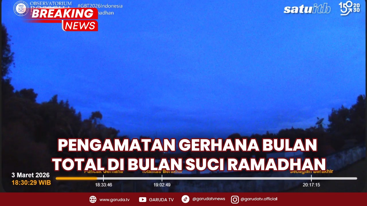 BREAKING NEWS: Pengamatan Gerhana Bulan Total di Bulan Suci Ramadhan