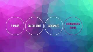 E PICOS  |  Calculator  |  Advanced  |  Cronbach's Alpha screenshot 5