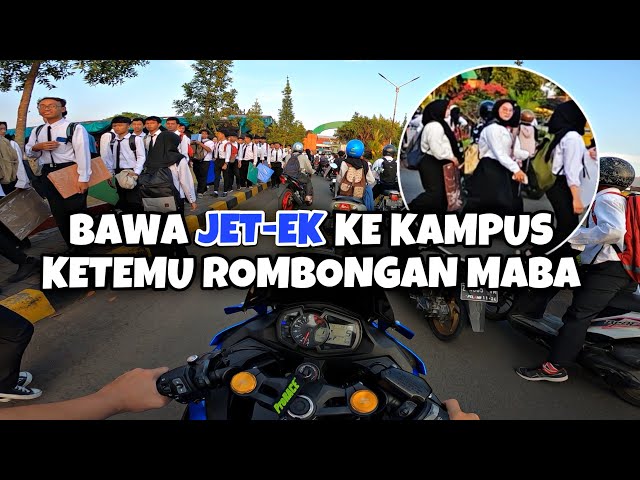 JET-EK NEROBOS ROMBONGAN MAHASISWA BARU‼️ | Indonesia Motovlog (251) class=