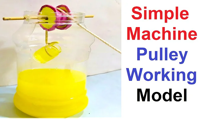 simple machine pulley working model - Science Project | DIY | howtofunda