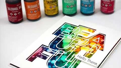 Tim Holtz Alcohol Rainbow Video Tutorial