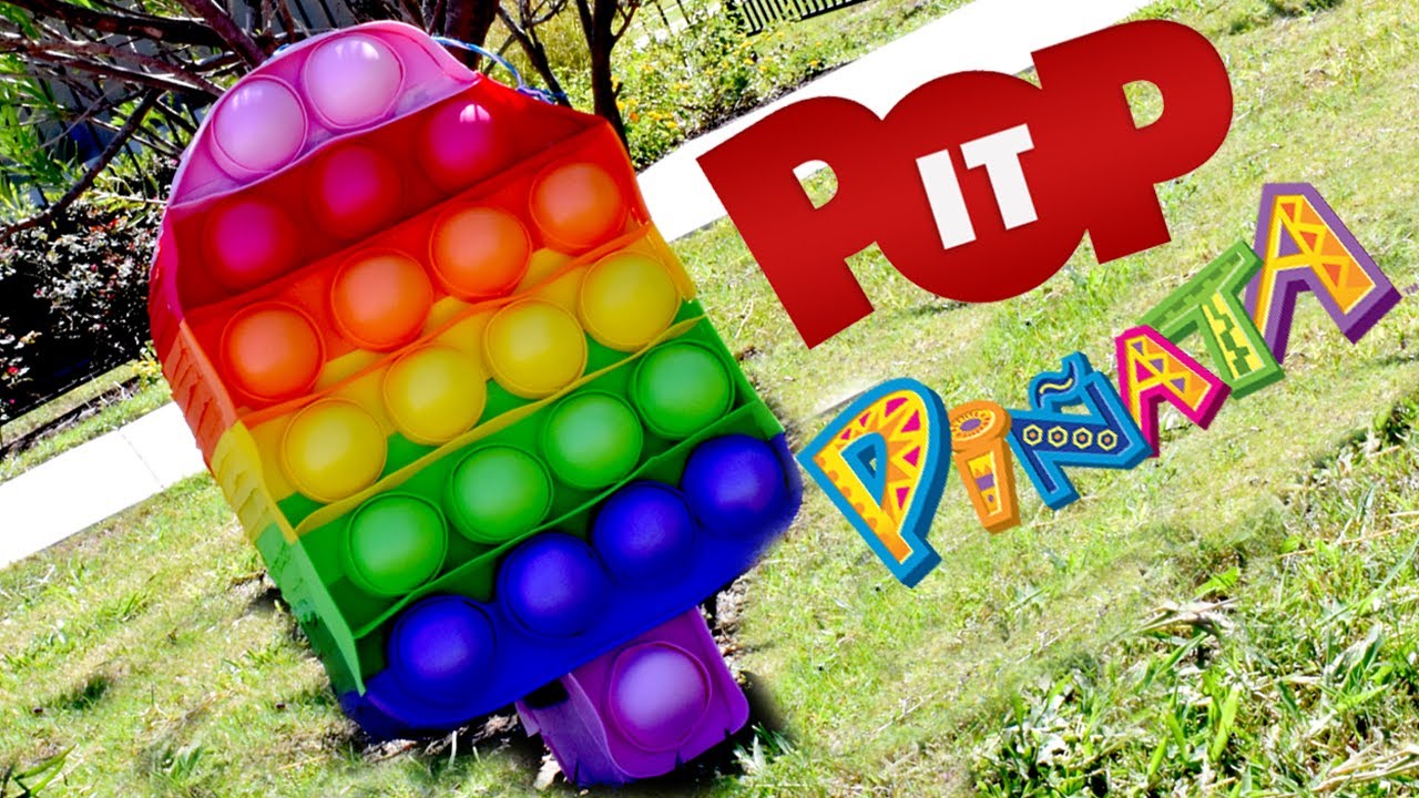 Piñata pop it   super fácil de hacer/ PLANTILLA PARA DESCARGAR /DIY POP IT Piñata
