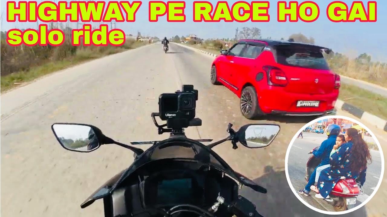 Finally PEHLI baar solo ride  Street Race or Highway Chase? 🏍️💨 | Yamaha R15 vs. Traffic!